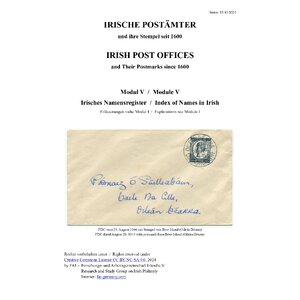 5. Irish Post Office and their Postmarks since 1600 – Index of Names in Irish