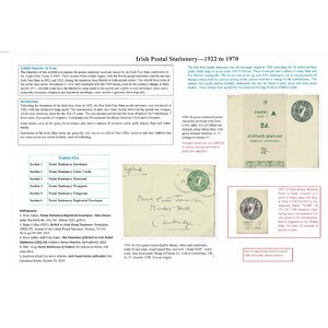 Irish Postal Stationery-1922 to 1970 – Brian Callan – International Gold x 2